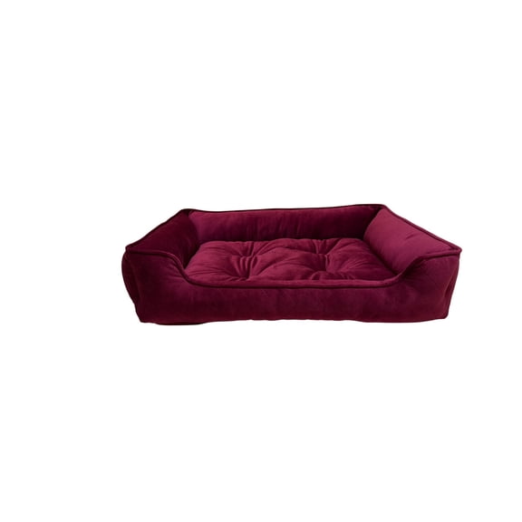 Vibrant Life Medium Signature Cuddler Pet Bed, Red, 22" x 27"