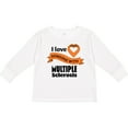 thumbnail image 3 of Inktastic I Love Someone with Multiple Sclerosis orange heart ribbon Boys or Girls Long Sleeve Toddler T-Shirt, 3 of 5