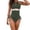 Green, variant on Women's Solid Color Patchwork One Piece Swimsuit Monokini Bathing Suit for Beach & Pool Size:M