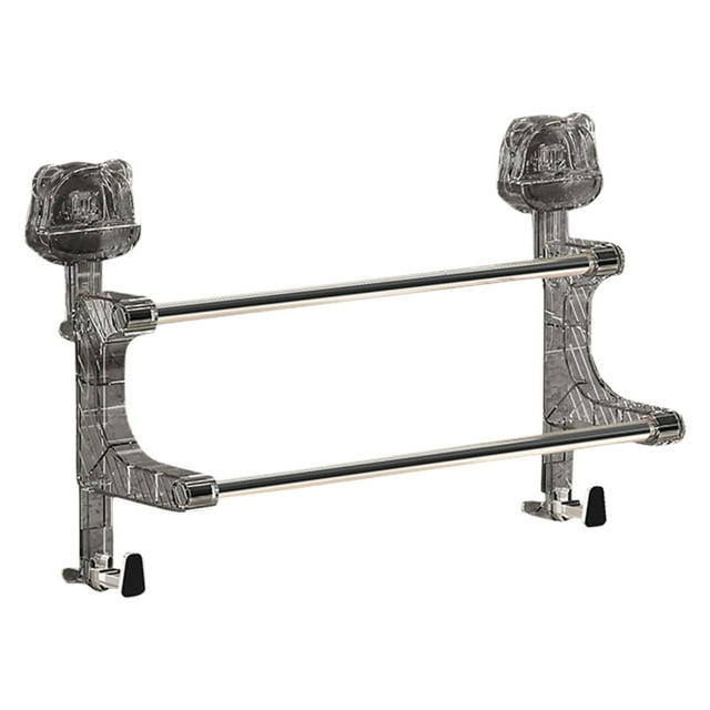 Riforla Sturdy and Space Saving Suction Cup Double Pole Hanging Towel Rack for Bathrooms and Kitchens Easy Installation Strong Adhesion and Versatile Use Rack CL1