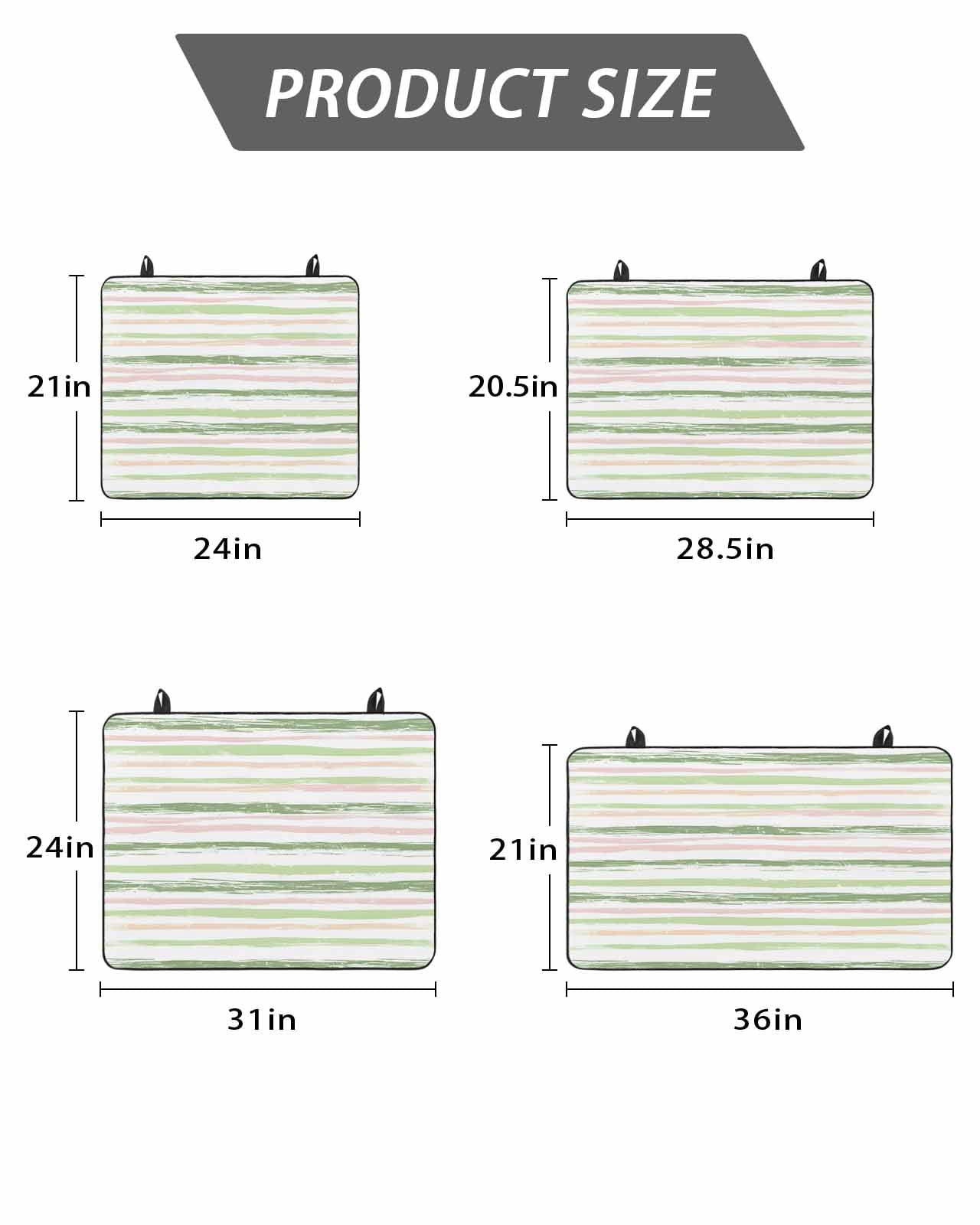 Stove Top Covers for Electric Stove, Green Pink Stripes Glass Stovetop Cover Protector, Gradient Geometric Smear Art Paint Induction Cooktop Protector Oven Mat for Kitchen Countertop 24"x21"