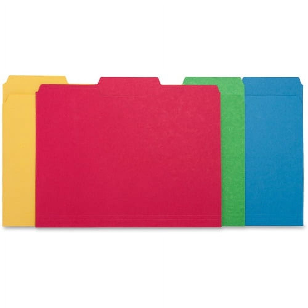 Business Source 1/3-cut Tab Hvywt Color File Folders