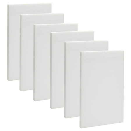 Juvale Insulation Rectangles Polystyrene Foam Board, 17.17 x 11.34 x 6.14", White, 6