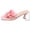 Red, variant on Women's Open Toe Floral Kitten Heels Sandals Summer Beach Square Toes Flip Flops Strappy Mule Thong Sandal White Size 9.5