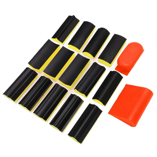 Bloques De Pulido, Juego De Bloques De Pulido Multifuncionales Que Ahorran Mano De Obra, Mano De Obra Fina, Duraderos, 16 Piezas Para Reparaciones De Automóviles