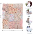 thumbnail image 4 of Pioneer Flower Floral Print Pattern Blanket,Comfortable Soft Flannel Throw Blanket,All Season,Warm Lightweight Blankets for Sofa Bed Couch Living Room Chair,30"x40", 4 of 4