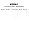 thumbnail image 2 of Transit Auto Rear Coated Disc Brake Rotors and Semi-Metallic Pads Kit for Car 2013 BMW 328i xDrive 3.0L with 345mm Diameter Rotor KGS-102358, 2 of 11