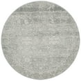 thumbnail image 3 of SAFAVIEH Evoke Ronald Bordered Area Rug, Silver/Ivory, 5'3" x 5'3" Round, 3 of 11