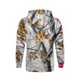 thumbnail image 6 of Havenx Men's Camo Hoodies Sweatshirt Long Sleeve Maple Leaf Print Hoodies with Pockets Drawstring Hooded Sweatshirt Fishing Hunting Camping Athletic Workout Fall Winter Clothing,Gray 3XL, 6 of 6