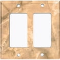 thumbnail image 6 of Metal Light Switch Plate Outlet Cover (Image of Marble Brown MAR024), 6 of 13