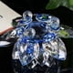 thumbnail image 5 of 2X Adornos de Flores de Cristal Azul de Cristal Decoración de Interiores Adornos de de Cristal (Pequeño), 5 of 5