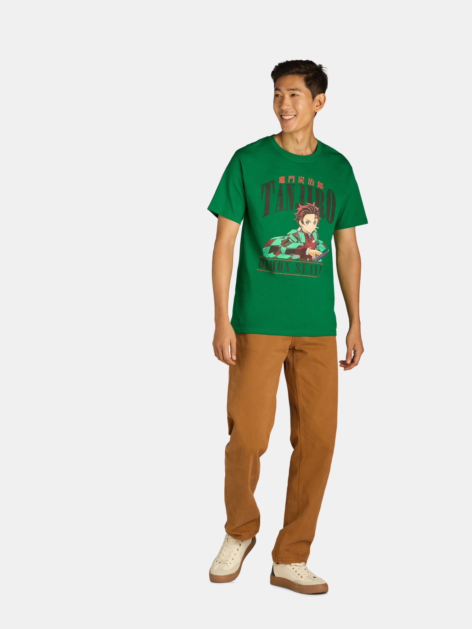 Demon Slayer Men's & Big Men's Tanjiro Graphic Tee Shirt, Sizes S-3XL