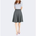 thumbnail image 2 of 2025 Women's High-Waisted A-Line Office Skirt with Pockets - Stretch Yoga Skirt for Work & Weekend, 2 of 13