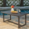 thumbnail image 2 of GDF Studio Avianna Outdoor Wicker Dining Table, Multibrown, 2 of 10