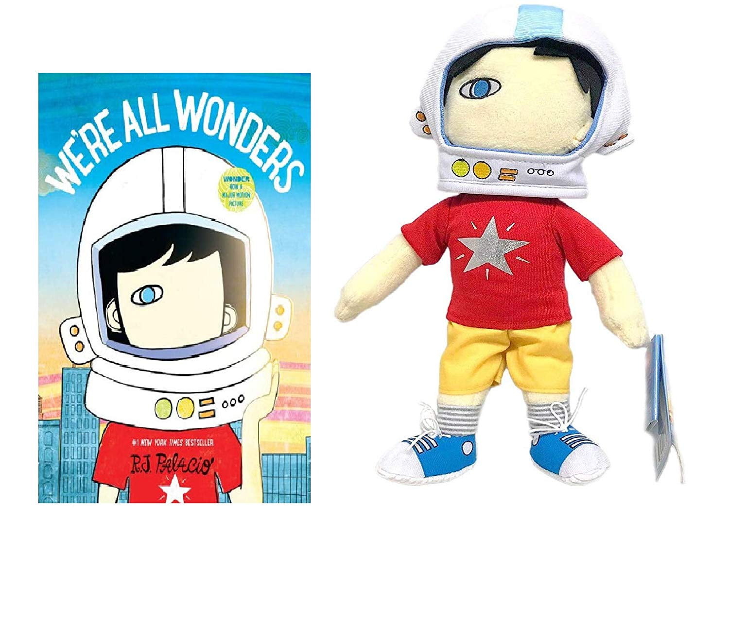 YOTTOY We're All Wonders and Auggie Soft Toy Gift Set Bundle