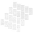 thumbnail image 1 of Alphabet Stencils Set Reusable Calligraphy Letter Templates Durable PET Material 20 Sheets for Crafts DIY Drawing Creative Development, 1 of 5