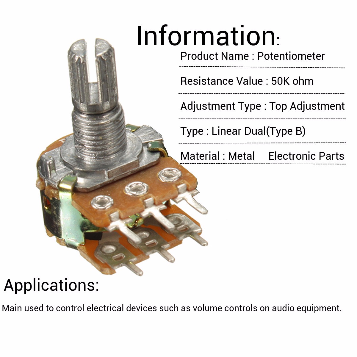 6 Pin Volume Control Wiring Diagram / Pankaj Potentiometer Wiring Diagram