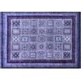 thumbnail image 1 of Ahgly Company Machine Washable Indoor Rectangle Abstract Blue Modern Area Rugs, 7' x 9', 1 of 4