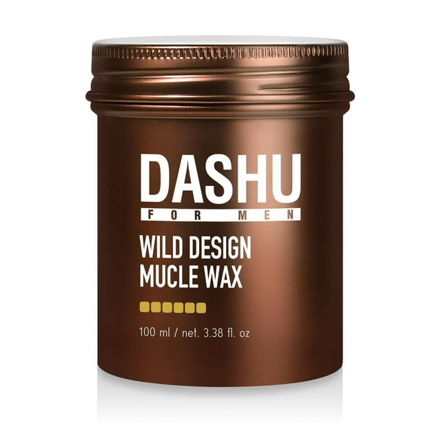 DASHU Wild Design Mucle Wax 3.5oz – Strong Hold Without Shine, Easy to Wash, Styling Wax