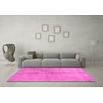 thumbnail image 3 of Ahgly Company Indoor Square Abstract Pink Contemporary Area Rugs, 7' Square, 3 of 4