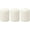 Pack of 3, variant on MaxxMarket 3 Pack Tall 3 x 4 Inch 35 Hour Long Burning Unscented White Wax Pillar Candles