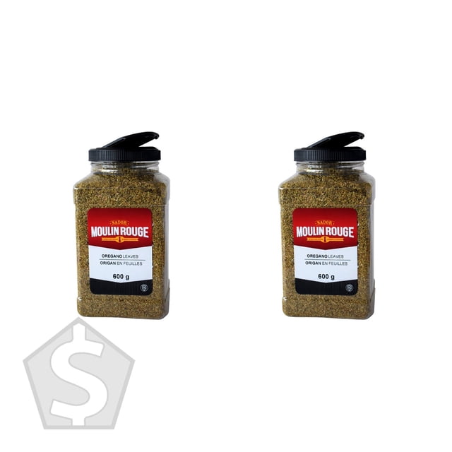 Moulin Rouge Dried Oregano Herb Seasoning, 600 g Containers, Pack of 2