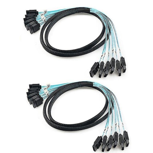 Cable de datos de 7 pines Sata 3.0 6gbps Sas Cable, 1 metro