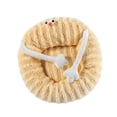 thumbnail image 2 of Cama Nido Suave para Mascotas, Cama para Gatos de Interior de 50cm, Prácticas Camas Antideslizantes para Perros Pequeños, Cojín de Felpa para Cachorro amarillo, 2 of 9
