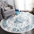 thumbnail image 2 of SAFAVIEH Aria Ruadhan Distressed Area Rug, Cream/Grey, 6'7" x 6'7" Round, 2 of 10
