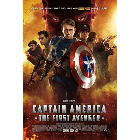 Captain America: The First Avenger (2011) 27x40 Movie Poster (UK ...