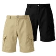 thumbnail image 6 of YNGKMEA Cargo Shorts for Men Casual Elastic Waist Shorts Vintage Classic Workout Short Relaxed Fit Hiking Hiking Short with Pockets Complexion L, 6 of 6
