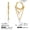 JDE0305321, variant on 14K Gold Plated Layered Chain CZ Huggie Hoop Earrings