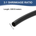 thumbnail image 2 of 1/4 Inch 33ft Wire Heat Shrink Tubing 3:1 Double-sided Wrap Black, 2 of 5