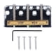 thumbnail image 2 of Puente De Guitarra Eléctrica Corto, 3 Sillines De Repuesto Para Tele Metal, Diseño Vintage Con Ajuste Versátil, 2 of 8