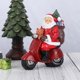 thumbnail image 4 of 1 pieza de estatua de Papá Noel conduciendo, muñeca de resina, decoraciones navideñas para figuritas, manualidades para sala de estar A, 4 of 5