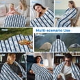 thumbnail image 5 of Navy Blue Anchor Nautical Cooling Blanket, Lightweight Breathable Summer Throw Blanket with Double Sided Cold Effect, Blue Coastal Ocean Picnic Beach Blankets Bed Sheet for Hot Sleepers 40"x60", 5 of 8