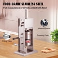 thumbnail image 5 of VEVOR Sausage Stuffer 7LBS/3L Capacity Homemade Sausage Maker Stainless Steel, 5 of 11