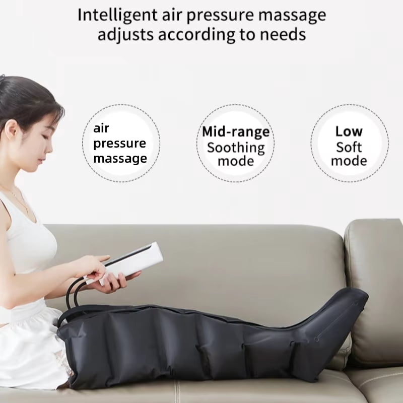 3 Modes Air Compression Massager Leg Foot Boots For Circulation Air Wave Massager Leg Pressure Therapy System Relax ,Easily Operate