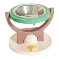 thumbnail image 2 of CHENjy Foldable Floating Pet Feeder, Elevated Anti Tip Bowl with Drill Free Wall Mount Design, Adjustable Feeding Station for Kitchen and Indoor Use, Green, 2 of 6