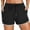 Black, variant on Women's Swim Shorts Pockets, High Waisted Board Swimsuit, Comfortable, Nylon Spandex, 7 Sizes