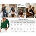 thumbnail image 6 of PRETTYGARDEN Women's V Neck Sweaters Fall Casual Long Sleeve Classic Pullover Cozy Knit Tops Loose Basic Winter Clothing, 6 of 8