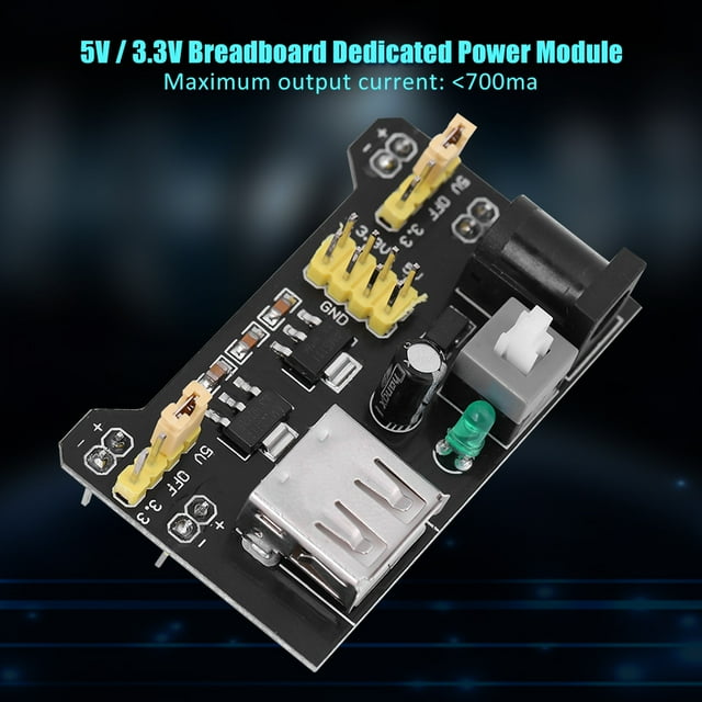 Module d'Alimentation pour Breadboard, 5pcs 5V/3.3V Alimentation V Module d'Alimentation V Alimentation Ultra Responsive
