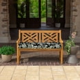 thumbnail image 2 of ARDEN Foam Outdoor Bench Cushion, 48 x 18, made with ProFoam, Rain-proof, Fade Resistant, Ashland Black Jacobean, 2 of 9