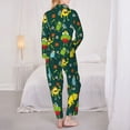 thumbnail image 6 of Goofa Sport Monster Printed Women’s 2 Piece Pajama Set Super,Pajamas Women's Long Sleeve Sleepwear Soft Button Down Loungewear Pjs Lounge Set Nightwear-Medium, 6 of 9