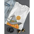 thumbnail image 3 of Winking Pumpkin Witch Hat T-Shirt Women -Image by Shutterstock, Female XX-Large, 3 of 4