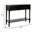 thumbnail image 7 of TiaGOC American Homes Collection Samantha Distressed/Black 2-Drawer Console Table, 7 of 7