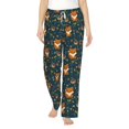 thumbnail image 2 of Picia Cute plant fox Womens Soft Woven Cotton Elastic Waistband Sleep Pajama Pant Lounge Sleep Pant With Pockets And Drawstring-Medium, 2 of 9