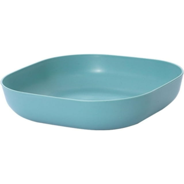 4PCS Square Bowl Wheat Spaghetti Bowl Lightweight Bowl Snack Soup Dessert Rice Plate Small Round Dining Table,Green,One Size