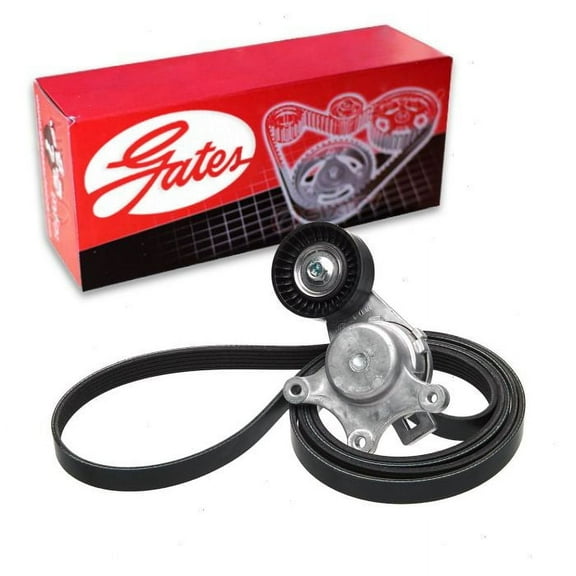 Gates Complete Serpentine Belt Drive Component Kit compatible with Ford Flex 3.5L V6 2013-2019