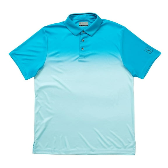 Pga Tour Mens Regular fit Short Sleeve Polo Shirt Large Blue Ombre